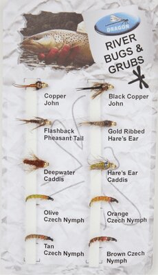 Grando Flies River Bugs & Grubs Selection